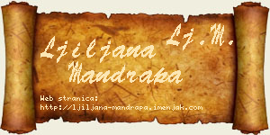 Ljiljana Mandrapa vizit kartica